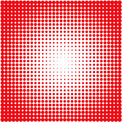 Red dots on white background  