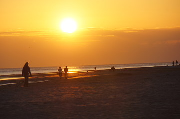 Fototapeta premium Sonnenuntergang Burgh Hamstede