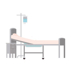 Isolated hospital stretcher design vector illustration