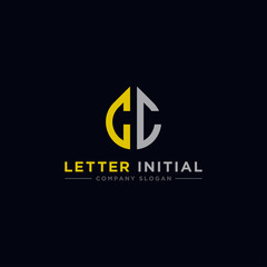 logo design inspiration for companies from the initial letters of the CC logo icon. -Vector