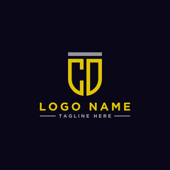 logo design inspiration for companies from the initial letter of the CD logo icon. -Vector