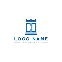logo design inspiration for companies from the initial letter of the CD logo icon. -Vector