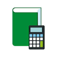 text book education with calculator