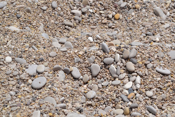Abstract background with pebbles - round sea stones