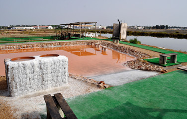 Fototapeta premium outdoor magnesium salts spa in a beautiful spot