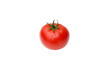 close up of red Tomato ordinary isolated on white background.