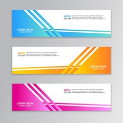 Business Banner Template, Abstract Shape Layout Background Gradient Design