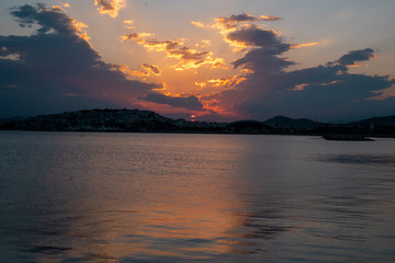 Sunset in Athens, Greece