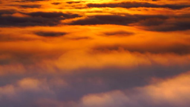 Clouds and mountains at sunrise,  Aoki,  Nagano Prefecture,  Japan