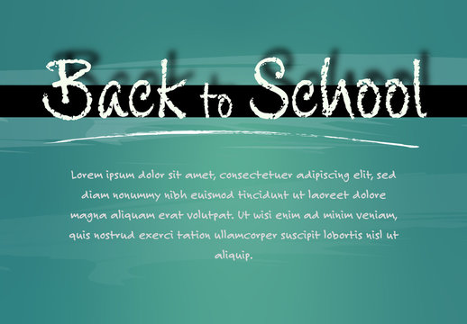 Back to School Banner Layout