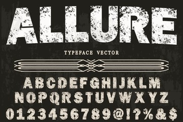 font handcrafted typeface vector vintage named vintage allure