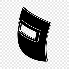 Square welding mask icon. Simple illustration of square welding mask vector icon for web