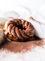 donat with chocolate