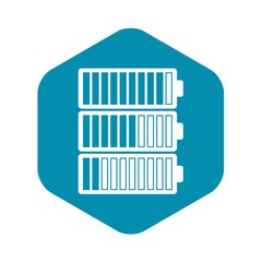 Battery indicators icon. Simple illustration of battery indicators vector icon for web design