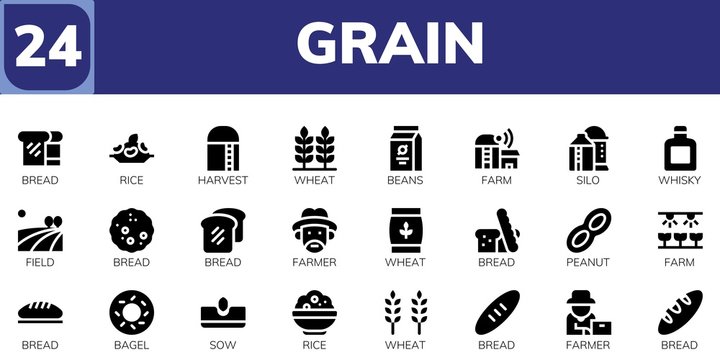 Grain Icon Set