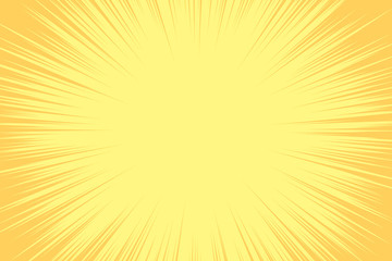 Obraz premium Comic book background. Sunburst halftone pattern in pop art style