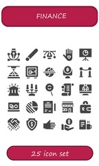 finance icon set