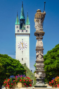 Stadtturm von Straubing an der Donau, Bayern