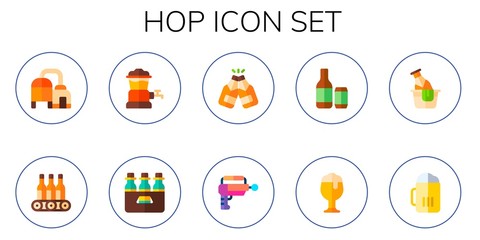 hop icon set