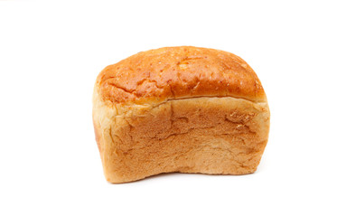 white bread brick on white background