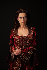 Woman In Historical Ottoman Costume Portrait 