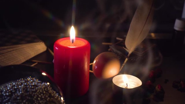 Tarot Cards Seance Black Magic Future Prophecy Mystic Ritual Oracle Medium Psyhic Esoteric Halloween Paranormal