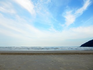 Fototapeta premium sea and sky on the beach 