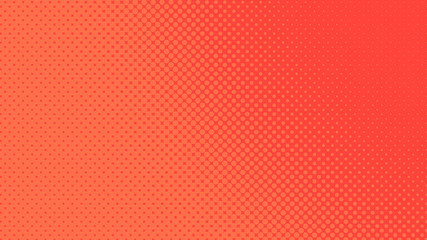 Red retro comic pop art background with dots, cartoon halftone background vector illustration eps10