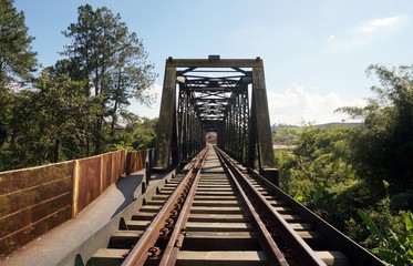 Fototapeta na wymiar Old Railway in Brazil in good condition