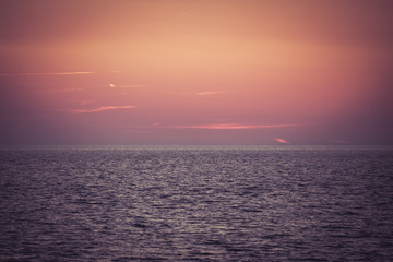 Obraz premium breathtaking sunset on the Adriatic Sea in Montenegro