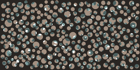 Abstract Generative Art color distributed circles holes background illustration