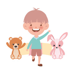 Isolated boy cartoon design vector illustration