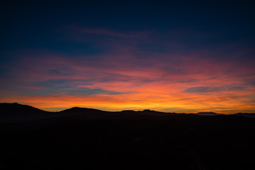 Obraz premium Sunset sky view with copy space at Cap de Creus