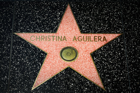 Christina Aguilera Star on the Hollywood Walk of Fame