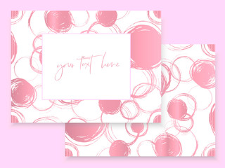 Grunge styled card for web-design, printing