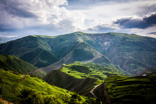 Caucasus mountains in Dagestan, Russia. Summer. © Denis Glagazin