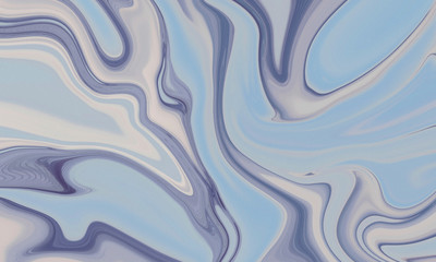 Blue Pastel Marble Texture Abstract Liquid Fluid
