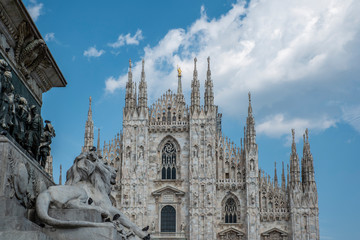 Fototapeta na wymiar Cathedral of Milan, Duomo di Milano, Saint Mary Nascent, Italy