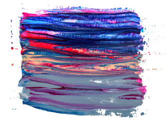 Obraz na płótnie Canvas Decorative acrylic stroke with different colours