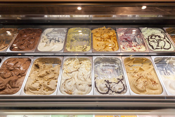 Ice cream or gelato in Italy