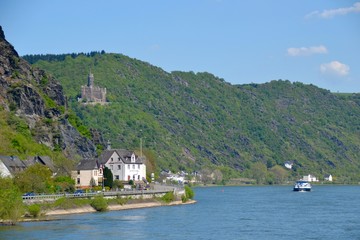 Maus Castle (Mouse Castle) on the Rhine river