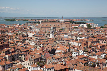 The view from the top of St Mark's Campanile bell tower
