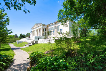 Buffalo, USA-20 July, 2019: Buffalo History Museum, the building was designated a National Historic Landmark in 1987