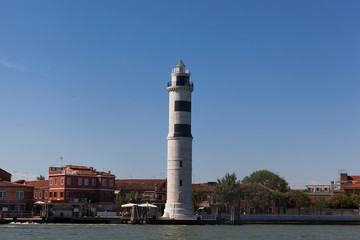 Fototapeta premium Murano Lighthouse is an active lighthouse located on the island of Murano. Part of Venice.