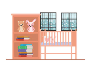 Isolated baby cradle design vector illustration