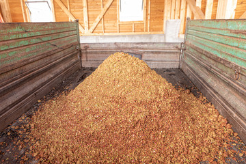 Apple pomace - By-product is produced when pressing apple juice and we use it for feeding wild game...