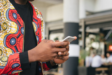 Man checking his mobile phone