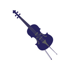 Obraz premium musical cello on white background