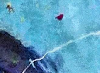 Abstract background in mixed colors. Oil and watercolor design elements. Design template for covers, posters and banners. Simple macro close-up paint brush strokes.