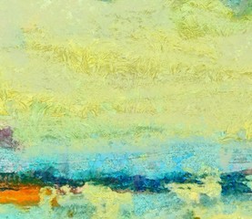 Abstract background in mixed colors. Oil and watercolor design elements. Design template for covers, posters and banners. Simple macro close-up paint brush strokes.